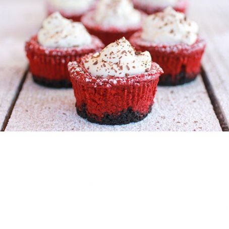 Red Velvet Cheesecake Mini Pies