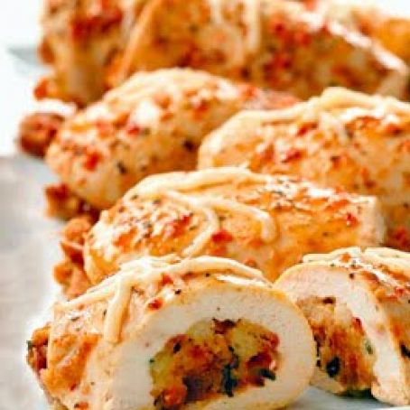 Bruschetta 'n Cheese-Stuffed Chicken Breasts