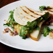 Pear, Brie, and Arugala Quesadillas