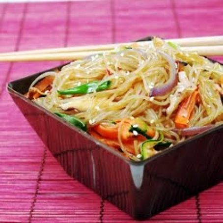 Jap Chae(korean rice noodles)