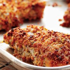 Crispy Parmesan & Onion Crusted Chicken