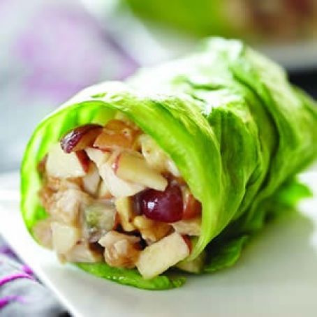 Chicken Apple Almond Butter Wraps