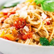 Roasted Tomato Basil Pesto Pasta