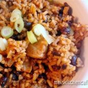 Red Chile Chicken and Rice with Black Beans