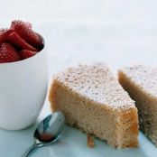 WINE CAKE w/MACERATED STRAWBERRIES