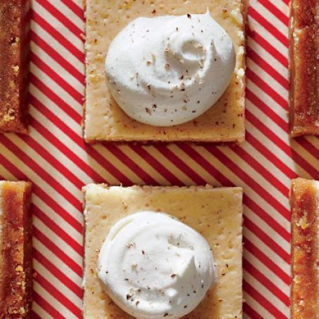 Layered Eggnog Blondies, GF