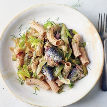 Caramelized Fennel, Celery, and Sardine Pasta