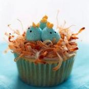 Nesting Baby-Bluebird Cupcakes