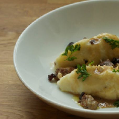 Prune-Stuffed Gnocchi with Foie Gras-Butter Sauce