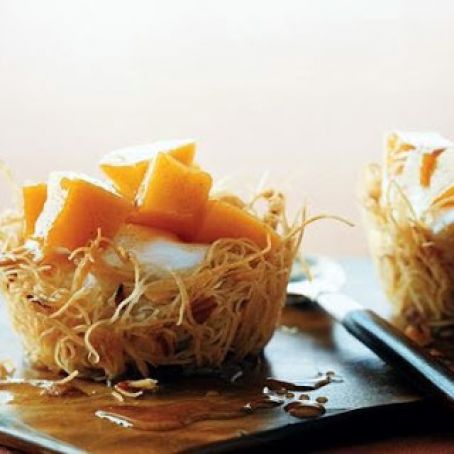 KATAIFI w/CANDIED PUMPKIN & YOGURT