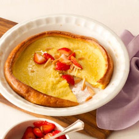Dutch Baked Pancake with Strawberry-Almond Compote Recipe