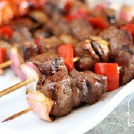Grilled Steak and Veggie Kebabs