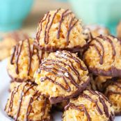 SALTED CARAMEL COCONUT MACAROONS -NO BAKE