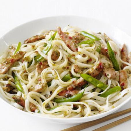 Thai pork and noodles