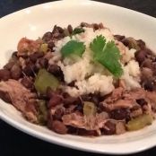 Spicy Chicken & Black Bean Stew with Cilantro Lime Rice