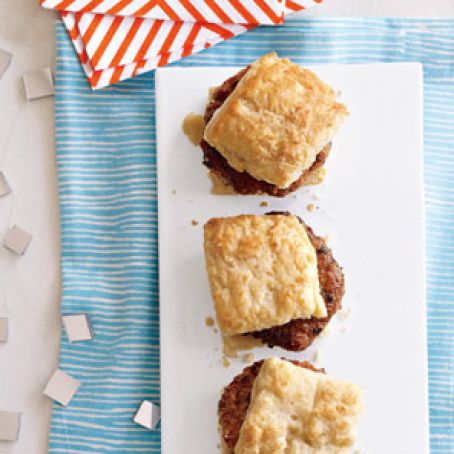 Maple Sausage with Biscuits (Self.com)