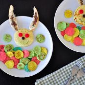 Easter Bunny Pancakes and Egg Basket