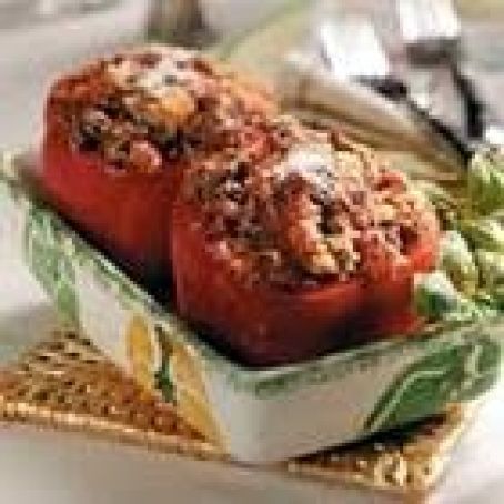 Herb-Stuffed Red Peppers