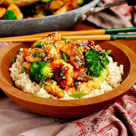 Lighter Sesame Chicken