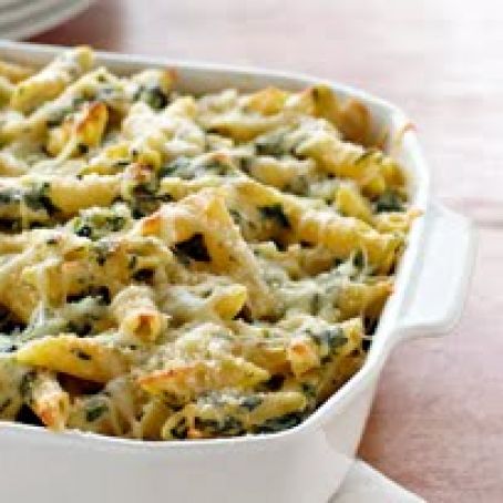 Four-Cheese Pasta Florentine