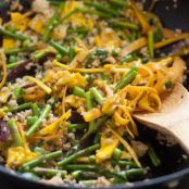 Vegetarian Stir-Fried Millet