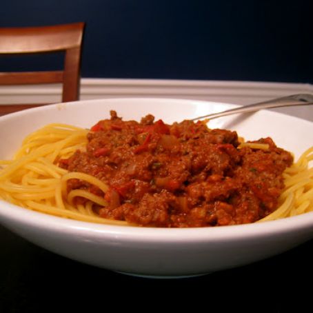 Pasta with Hearty Meat Sauce