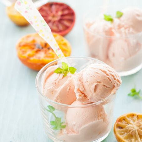 Broiled Citrus Vanilla Bean Ice Cream