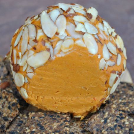 Kick Ace Extra Sharp Raw Vegan Holiday Cheddar Cheese Ball