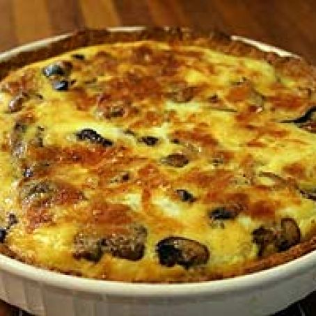 Sour Cream Mushroom Quiche