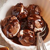 Chocolate Puffs with Mascarpone Cream