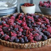 Jewel Fruit Tart with Caramel Almond Filling
