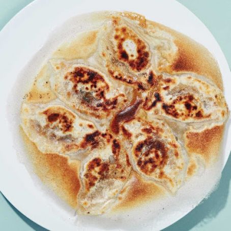 Spicy Beef Pan-Fried Dumplings Recipe | SAVEUR