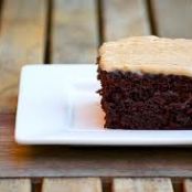 Chocolate Cake with Peanut Butter Icing