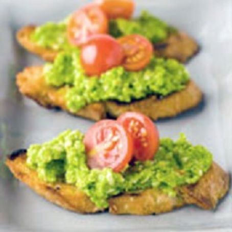 Pea Pesto Crostini