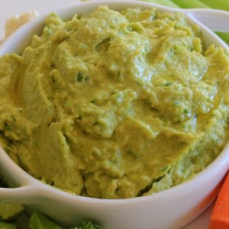 Clean Eating Avocado Cilantro Hummus