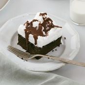 Mocha Cake with Fluffy Meringue Topping