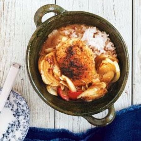 Chicken Thighs Braised in Garlic and White Wine | Real Simple Recipes