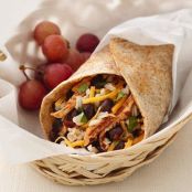 Healthified Chicken and Black Bean Burritos