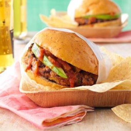 Salsa Bean Burgers Recipe