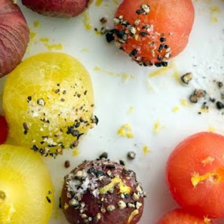 VODKA SPIKED CHERRY TOMS w/PEPPER