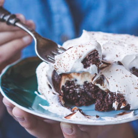 Brownie, Cheesecake, and Chocolate Pudding Layered Dessert