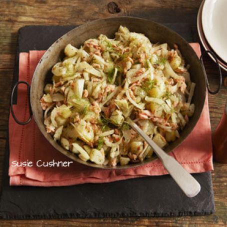 Smoked Salmon, Fennel, and Potato Hash