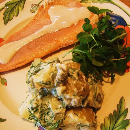 Boiled Trout in Gingersnap Gravy