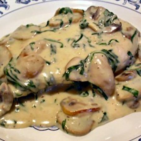 FLORENTINE CHICKEN ALFREDO - Low Carb