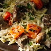 Steak Kabobs with Mushroom Sauce
