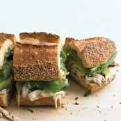 Chicken and Marinated-Zucchini Sandwich