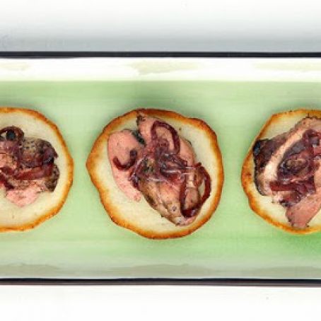 DUCK or RABBIT LIVERS w/ONION MARMALADE