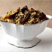 LEMON BARLEY STUFFING w/SHIITAKE & HAZELNUTS