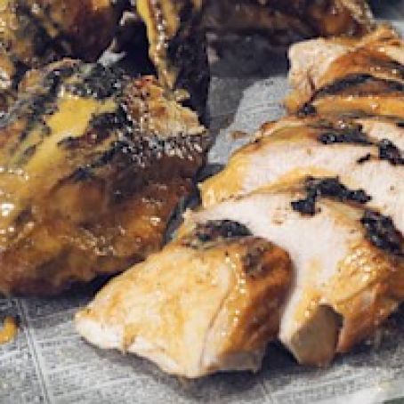 Mustard BBQ Turkey Halves