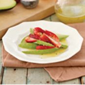 Avocado and Strawberries with Honey Vinaigrette